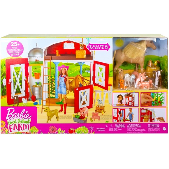 Barbie Toys Barbie Sweet Orchard Farm Playset With Barn